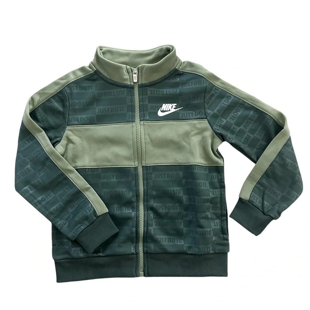 Nike Green Full Zip Sweatshirt & Jogger Pants Set Boys Size 4T NWT